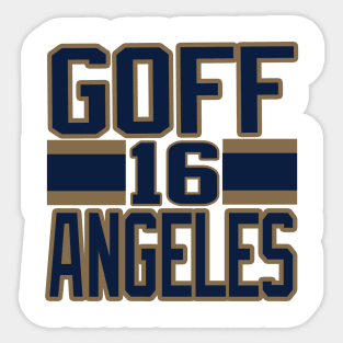 Los Angeles LYFE Goff Angeles 16! Sticker